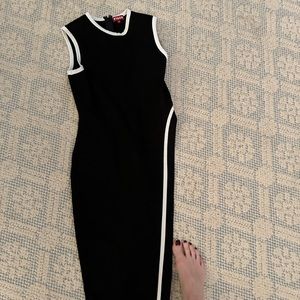 Staud Black and white Dress